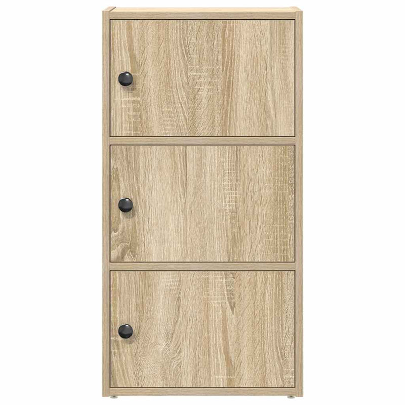 vidaXL sonoma tölgy színű szerelt fa könyvszekrény 40x24x77 cm