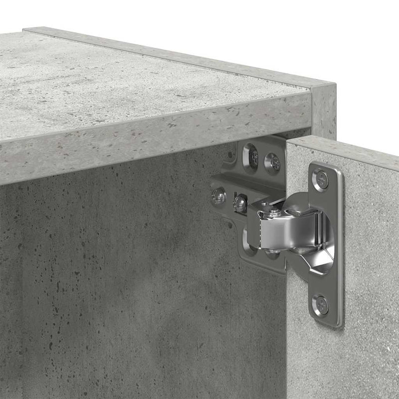 vidaXL betonszürke szerelt fa könyvespolc 40x24x77 cm