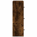 vidaXL füstös tölgy színű szerelt fa könyvespolc 40x24x77 cm