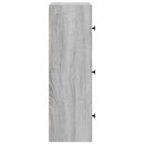 vidaXL szürke sonoma színű szerelt fa könyvespolc 40x24x77 cm