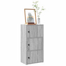 vidaXL szürke sonoma színű szerelt fa könyvespolc 40x24x77 cm