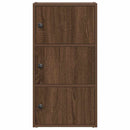 vidaXL barna tölgy színű szerelt fa könyvszekrény 40x24x77 cm