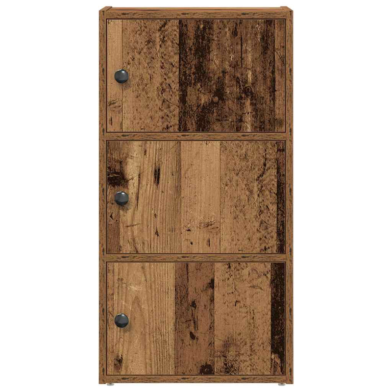 vidaXL antik fa színű szerelt fa könyvespolc 40x24x77 cm