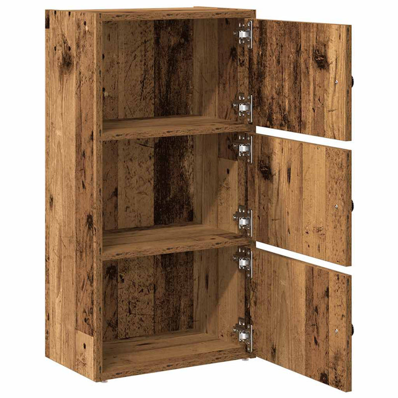 vidaXL antik fa színű szerelt fa könyvespolc 40x24x77 cm