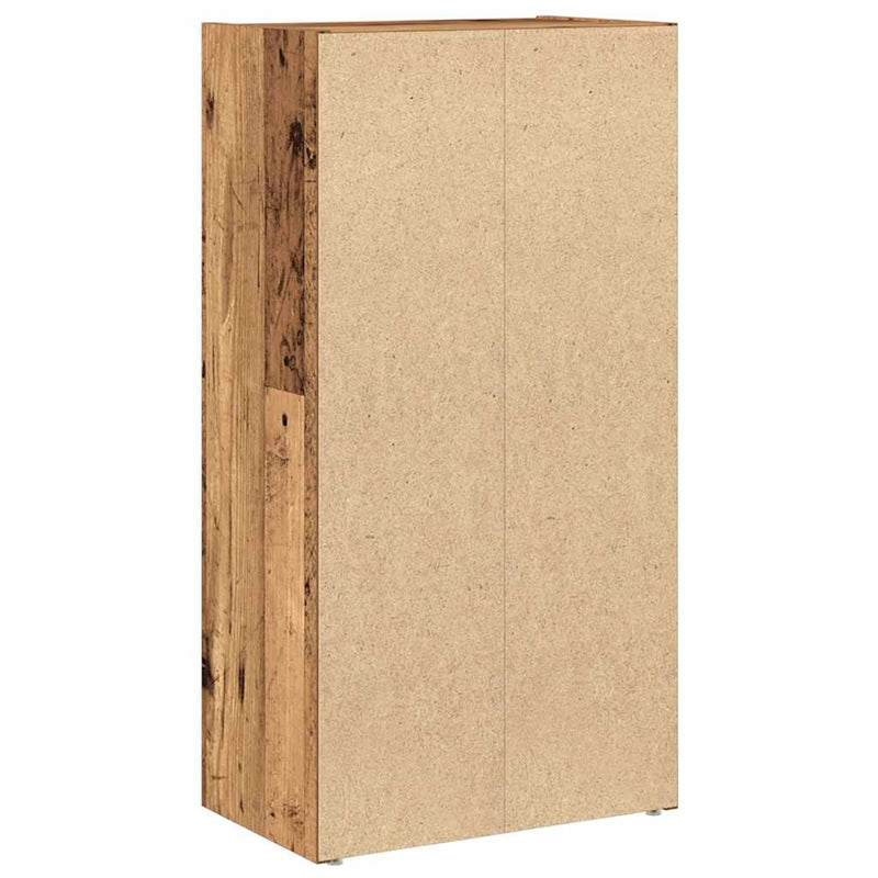 vidaXL antik fa színű szerelt fa könyvespolc 40x24x77 cm