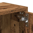 vidaXL antik fa színű szerelt fa könyvespolc 40x24x77 cm