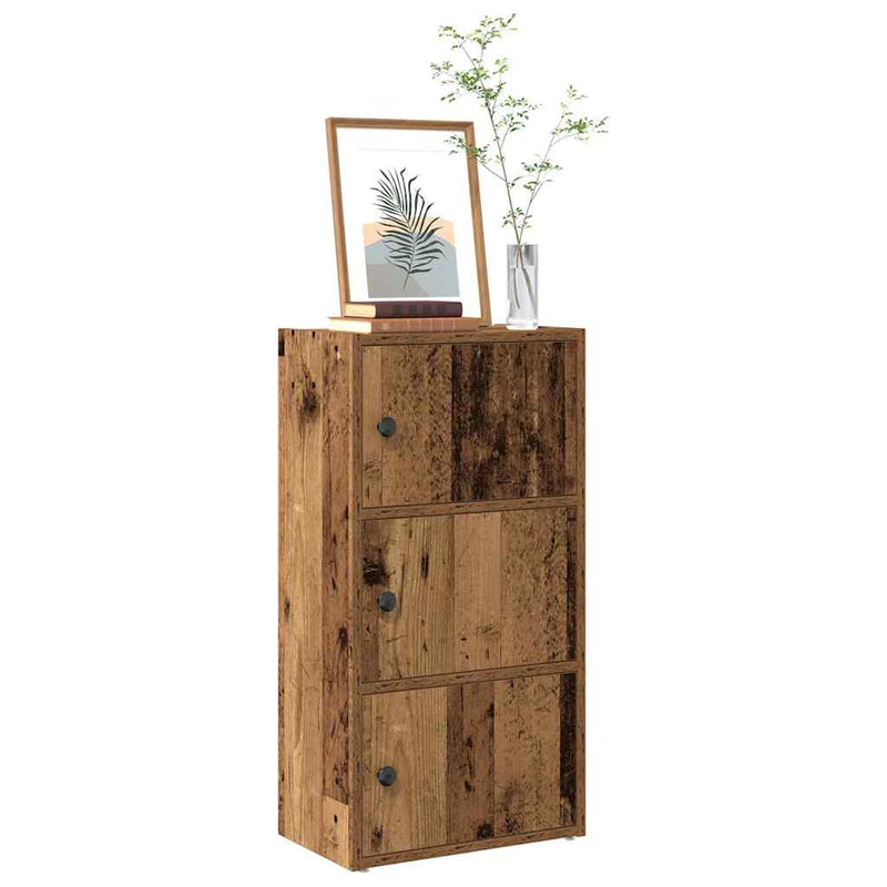 vidaXL antik fa színű szerelt fa könyvespolc 40x24x77 cm