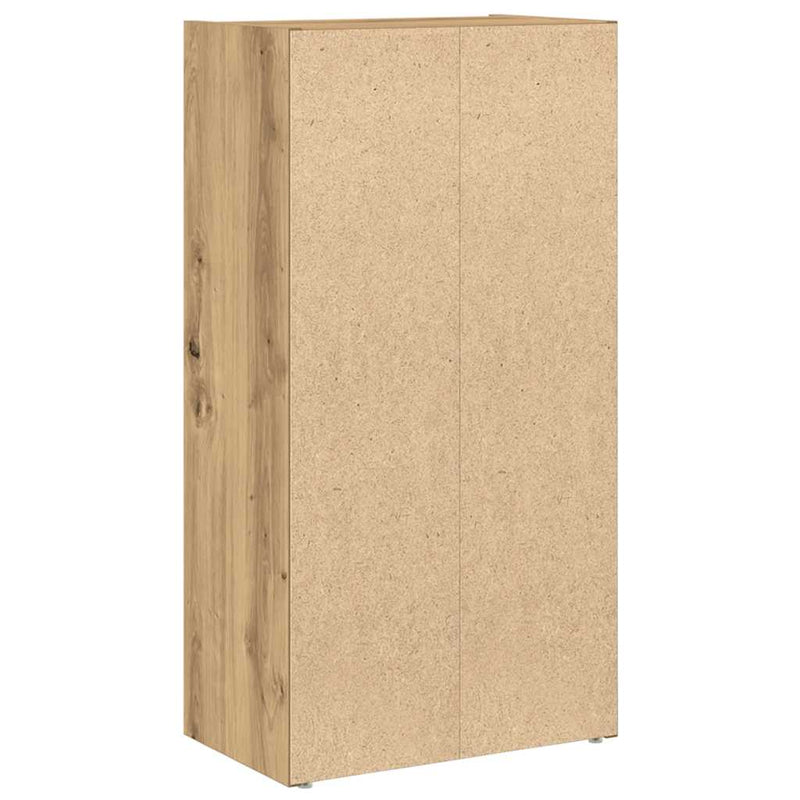 vidaXL kézműves tölgy színű szerelt fa könyvespolc 40x24x77 cm