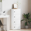 vidaXL fehér szerelt fa könyvespolc 40x24x102 cm