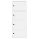 vidaXL fehér szerelt fa könyvespolc 40x24x102 cm