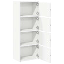 vidaXL fehér szerelt fa könyvespolc 40x24x102 cm