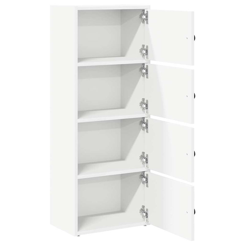 vidaXL fehér szerelt fa könyvespolc 40x24x102 cm