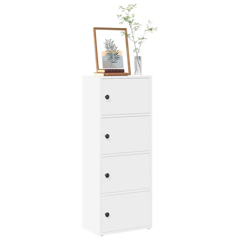 vidaXL fehér szerelt fa könyvespolc 40x24x102 cm