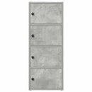 vidaXL betonszürke szerelt fa könyvespolc 40x24x102 cm