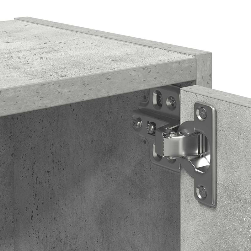 vidaXL betonszürke szerelt fa könyvespolc 40x24x102 cm