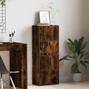 vidaXL füstös tölgy színű szerelt fa könyvszekrény 40x24x102 cm