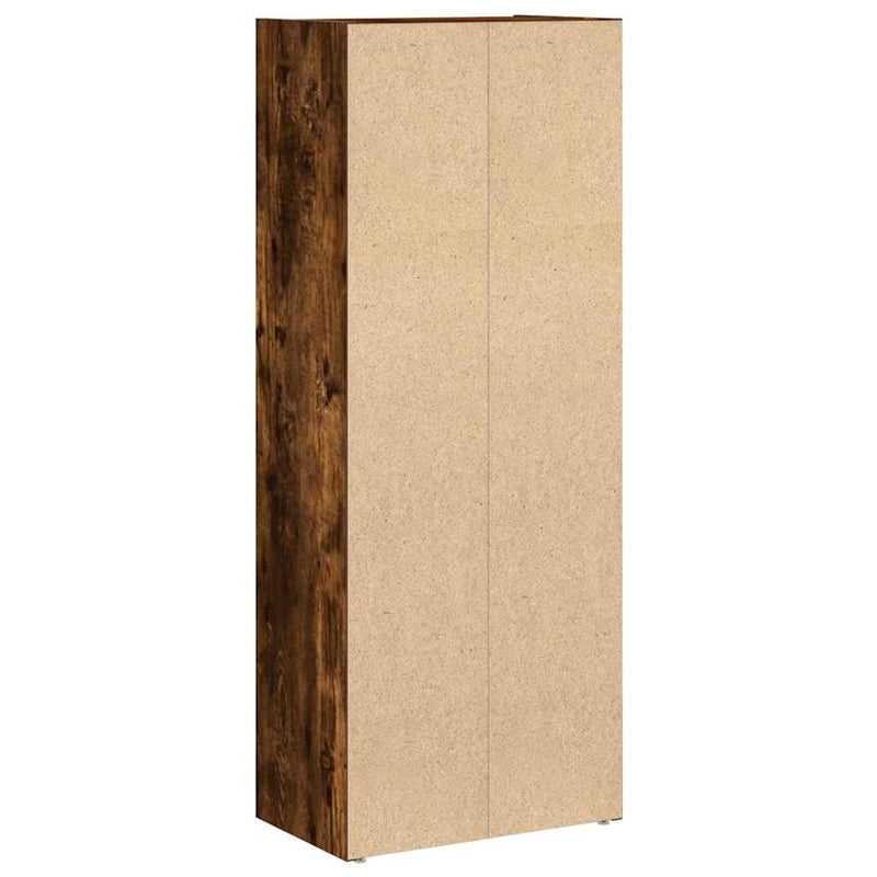 vidaXL füstös tölgy színű szerelt fa könyvszekrény 40x24x102 cm