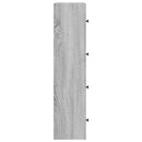 vidaXL szürke sonoma színű szerelt fa könyvespolc 40x24x102 cm