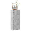 vidaXL szürke sonoma színű szerelt fa könyvespolc 40x24x102 cm