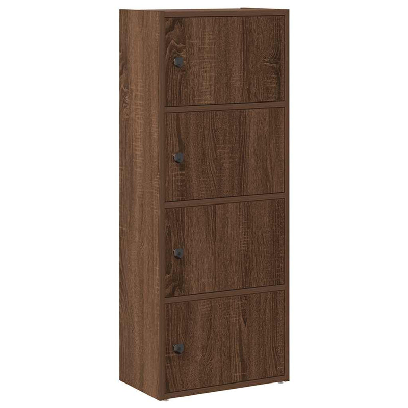 vidaXL barna tölgy színű szerelt fa könyvszekrény 40x24x102 cm