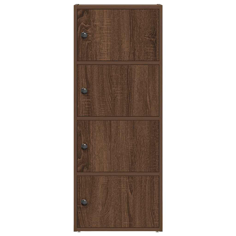 vidaXL barna tölgy színű szerelt fa könyvszekrény 40x24x102 cm