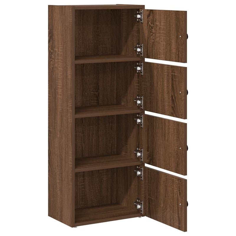 vidaXL barna tölgy színű szerelt fa könyvszekrény 40x24x102 cm