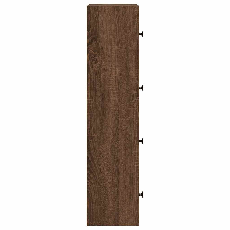 vidaXL barna tölgy színű szerelt fa könyvszekrény 40x24x102 cm