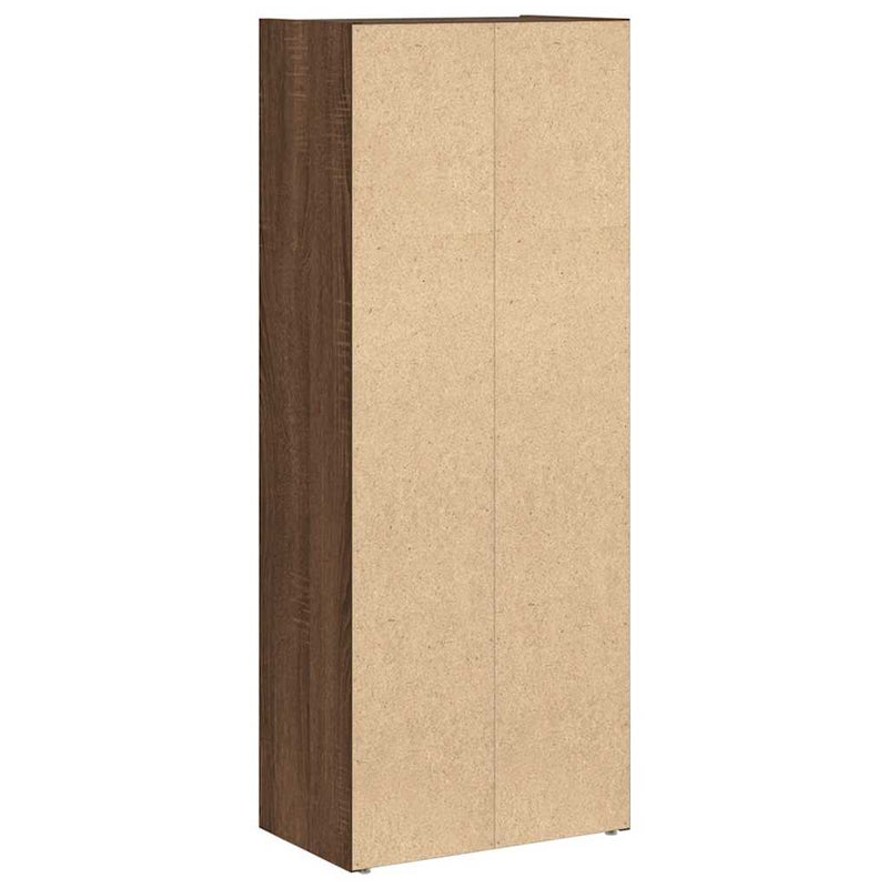 vidaXL barna tölgy színű szerelt fa könyvszekrény 40x24x102 cm