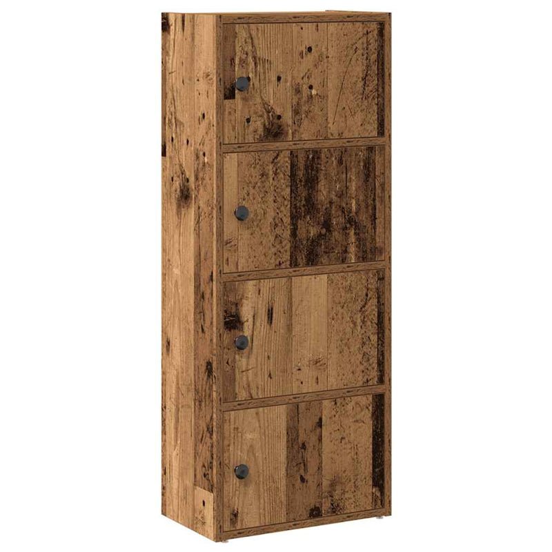 vidaXL antik fa színű szerelt fa könyvespolc 40x24x102 cm