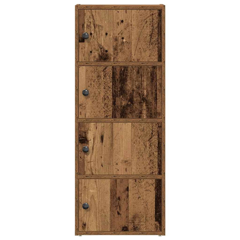 vidaXL antik fa színű szerelt fa könyvespolc 40x24x102 cm