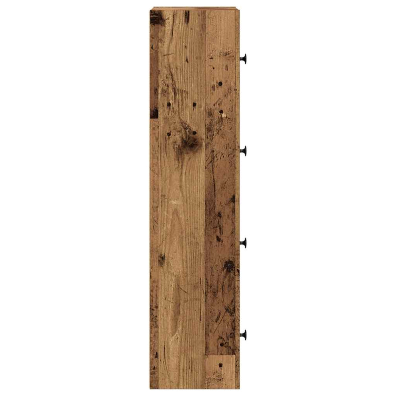 vidaXL antik fa színű szerelt fa könyvespolc 40x24x102 cm