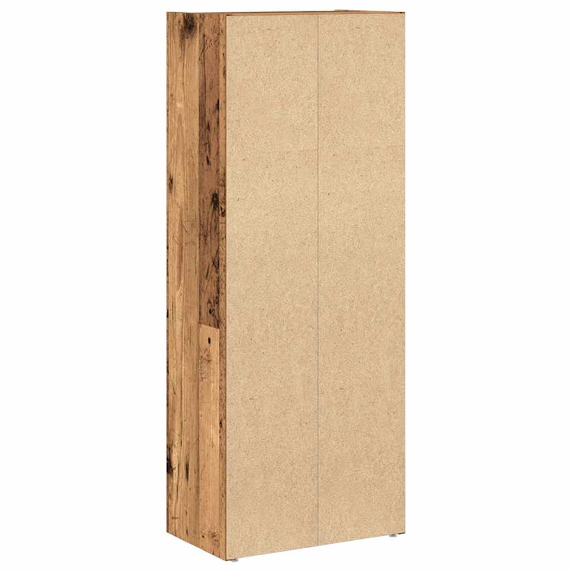 vidaXL antik fa színű szerelt fa könyvespolc 40x24x102 cm
