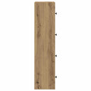 vidaXL kézműves tölgy színű szerelt fa könyvespolc 40x24x102 cm