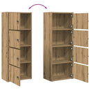 vidaXL kézműves tölgy színű szerelt fa könyvespolc 40x24x102 cm