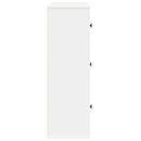 vidaXL fehér szerelt fa könyvespolc 60x24x76,5 cm