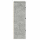 vidaXL betonszürke szerelt fa könyvespolc 60x24x76,5 cm