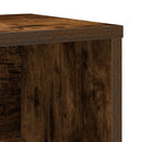 vidaXL füstös tölgy színű szerelt fa könyvszekrény 60x24x76,5 cm