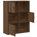 vidaXL barna tölgy színű szerelt fa könyvszekrény 60x24x76,5 cm