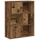 vidaXL antik fa színű szerelt fa könyvespolc 60x24x76,5 cm