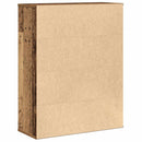 vidaXL antik fa színű szerelt fa könyvespolc 60x24x76,5 cm