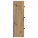 vidaXL kézműves tölgy színű szerelt fa könyvespolc 60x24x76,5 cm