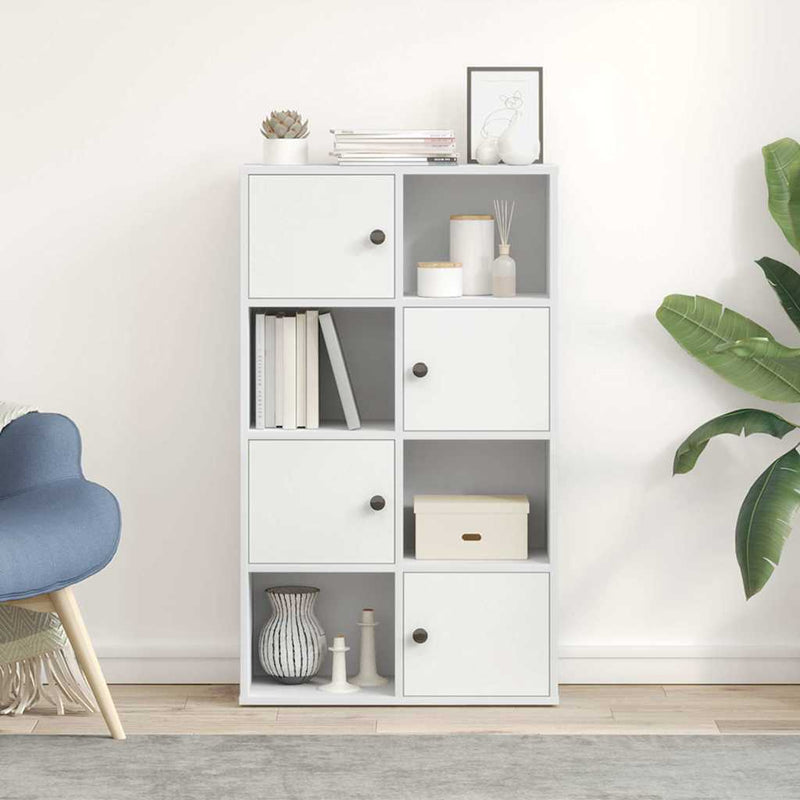 vidaXL fehér szerelt fa könyvespolc 60x24x101,5 cm