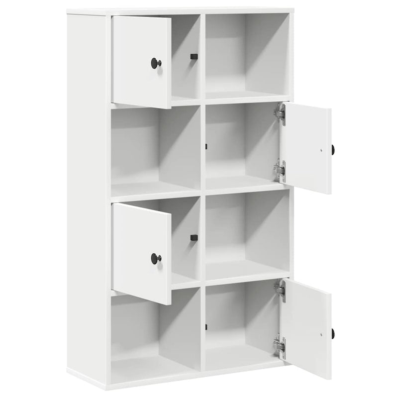 vidaXL fehér szerelt fa könyvespolc 60x24x101,5 cm