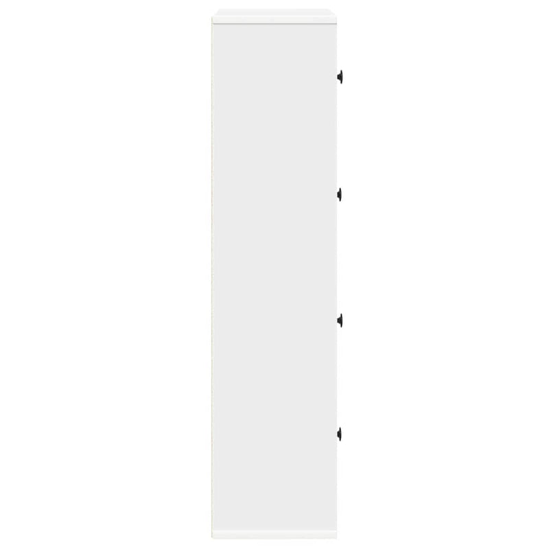 vidaXL fehér szerelt fa könyvespolc 60x24x101,5 cm
