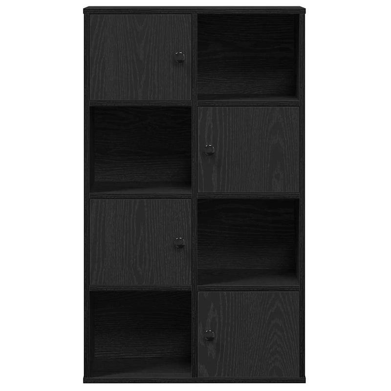 vidaXL Könyvespolc fekete tölgy 60x24x101,5 cm Gépesített fa
