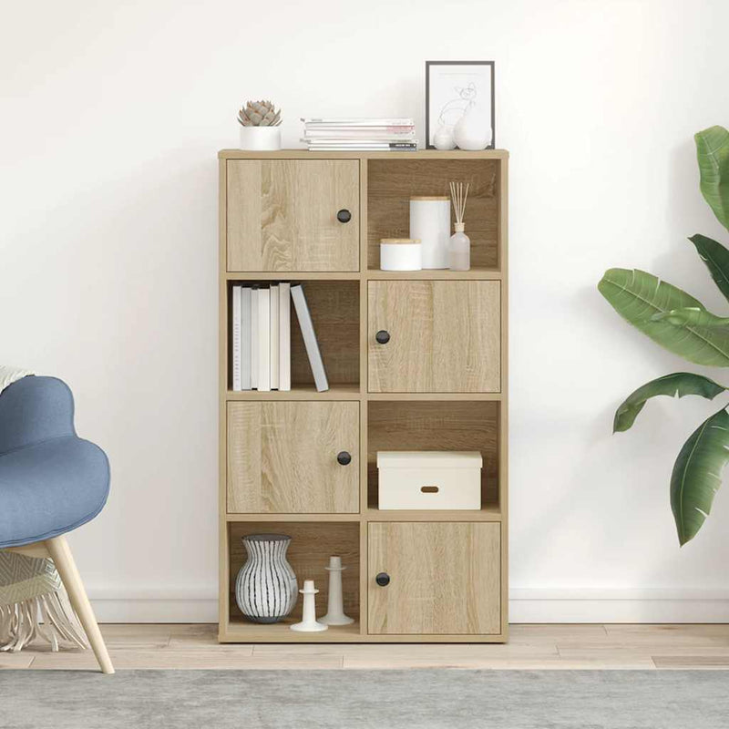 vidaXL sonoma tölgy színű szerelt fa könyvespolc 60x24x101,5 cm
