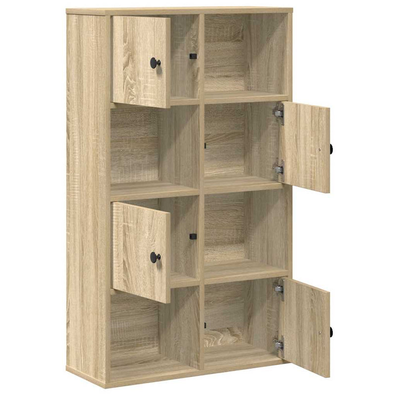 vidaXL sonoma tölgy színű szerelt fa könyvespolc 60x24x101,5 cm