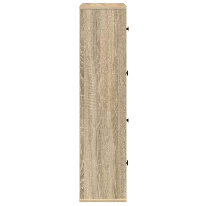 vidaXL sonoma tölgy színű szerelt fa könyvespolc 60x24x101,5 cm