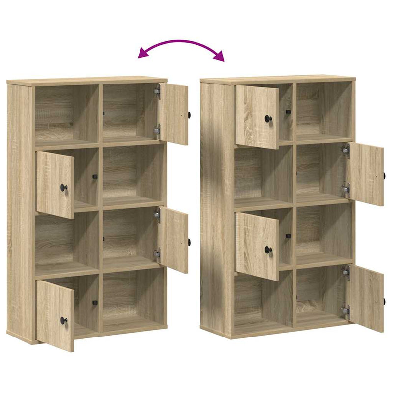 vidaXL sonoma tölgy színű szerelt fa könyvespolc 60x24x101,5 cm