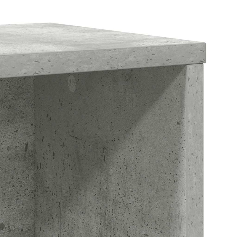 vidaXL betonszürke szerelt fa könyvespolc 60x24x101,5 cm